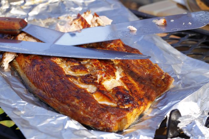 Flammlachs vom Polar Grill auf www.kotagrills.de