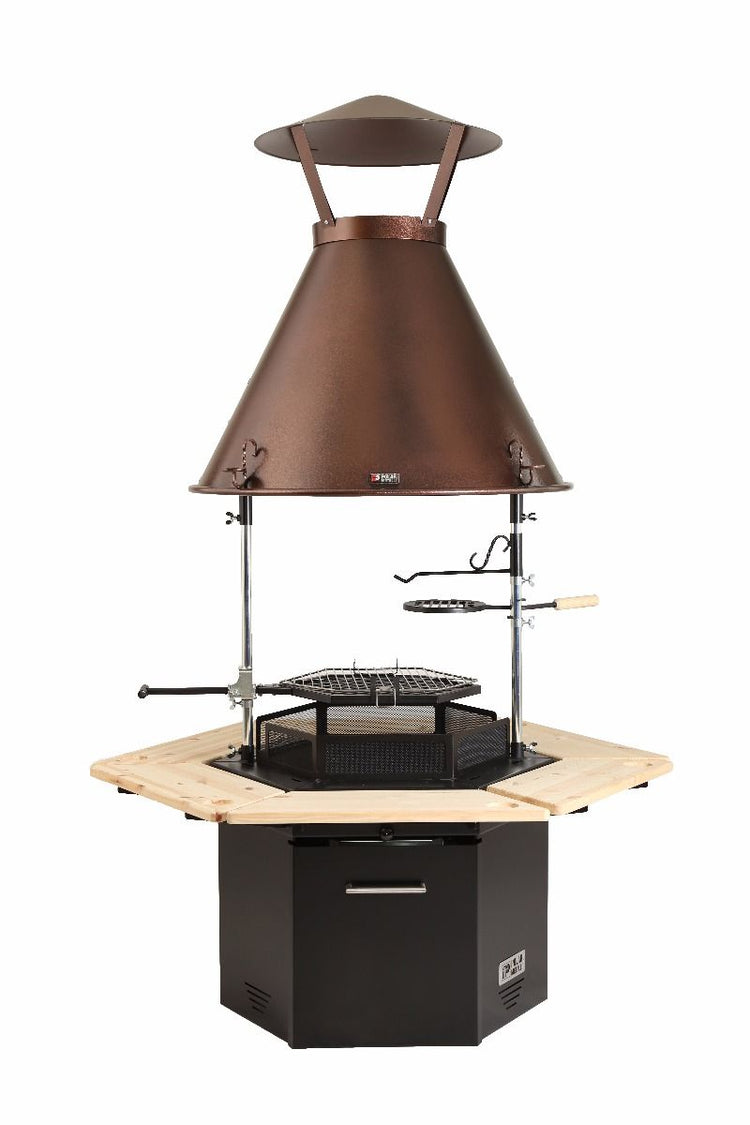 Polar-Grill Kamin mit Rauchfang Modell M6 auf www.kotagrills.de