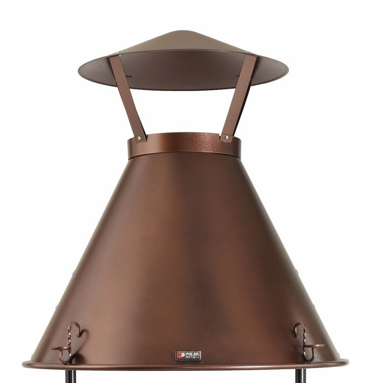 Polar-Grill Kamin mit Rauchfang und Schornstein für Grillkotas Modell L8 Komplettpaket