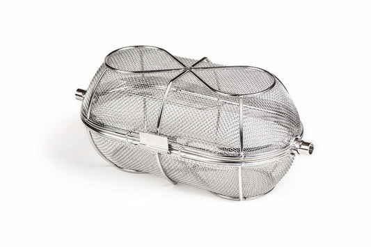 Grillkorb für elektrischen Drehspieß für deinen Polar Grill. Jetzt auf www.kotagrills.de bestellen.