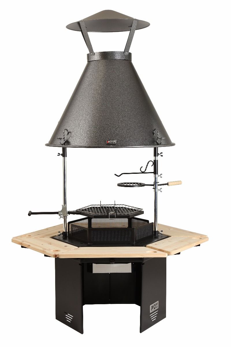 Polar-Grill Kamin mit Rauchfang Modell S6 auf www.kotagrills.de