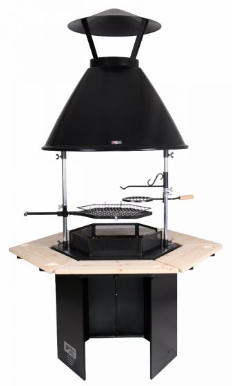 Polar-Grill Kamin mit Rauchfang Modell M6 auf www.kotagrills.de