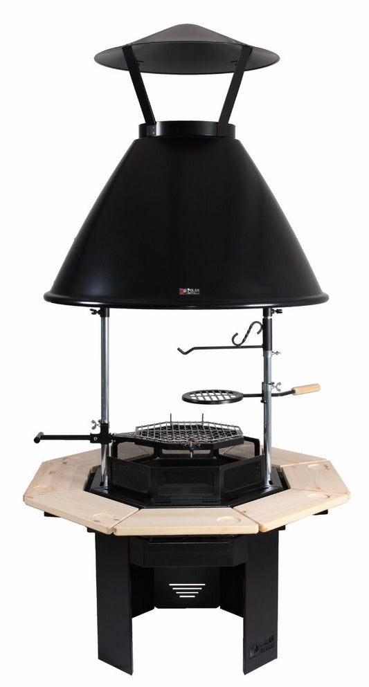 Polar-Grill Kamin mit Rauchfang Modell S8 auf www.kotagrills.de